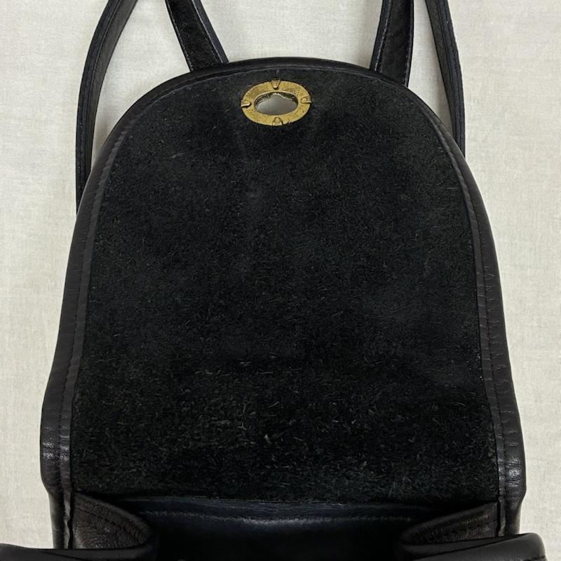 コーチ COACH リュックサック、デイパック リュックサック、デイバッグ オールド 90s 95年 USA製 ターンロック レザー リュック 9960 - レディース USED 古着 中古 50164370
