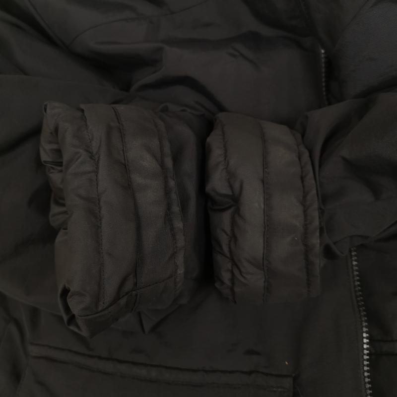 アディダス adidas ジャケット、上着 ジャンパー、ブルゾン 中綿 パデッド ジャケット 耐久 撥水 ロゴワッペン L 黒 / ブラック / black メンズ USED 古着 中古 50164375