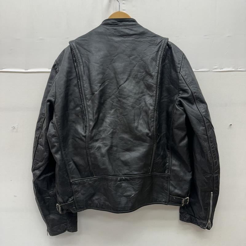 ブルックス BROOKS ジャケット、上着 レザージャケット 80s USA製 シングル ライダース レザ－ ジャケット - 黒 / ブラック / black メンズ USED 古着 中古 50164377