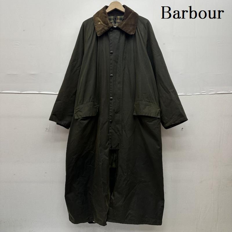 バーブァー Barbour コート コート一般 BURGHLEY ワックス オイルド コート - オリーブグリーン / オリーブグリーン / メンズ USED 古着 中古 50164378