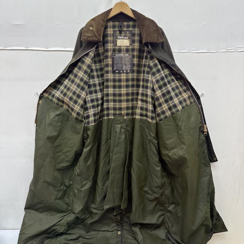 バーブァー Barbour コート コート一般 BURGHLEY ワックス オイルド コート - オリーブグリーン / オリーブグリーン / メンズ USED 古着 中古 50164378