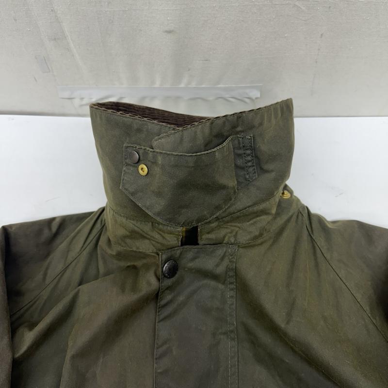 バーブァー Barbour コート コート一般 BURGHLEY ワックス オイルド コート - オリーブグリーン / オリーブグリーン / メンズ USED 古着 中古 50164378