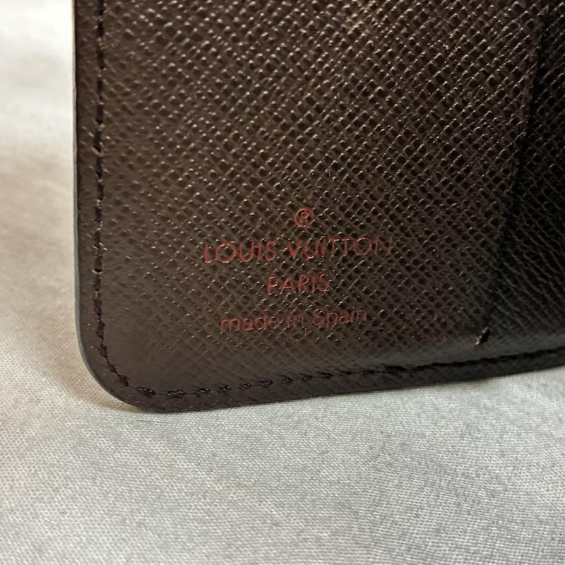 ルイヴィトン LOUIS VUITTON 財布 二つ折り ダミエ エベヌ コンパクト ジップ ウォレット N61668 ラウンドファスナー 二つ折り 財布 - メンズ USED 古着 中古 50164379