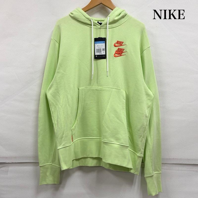 ナイキ NIKE パーカー 長袖 AS M NSW FT CREW HOODIE WTOUR スマイリーマーク ロゴ 刺繍 両面プリント フーディー パーカー DA0932-383 M ロゴ、文字 X プリント X 刺繍 黄緑 / イエローグリーン / X 橙 / オレンジ / orange メンズ USED 古着 中古 50164382