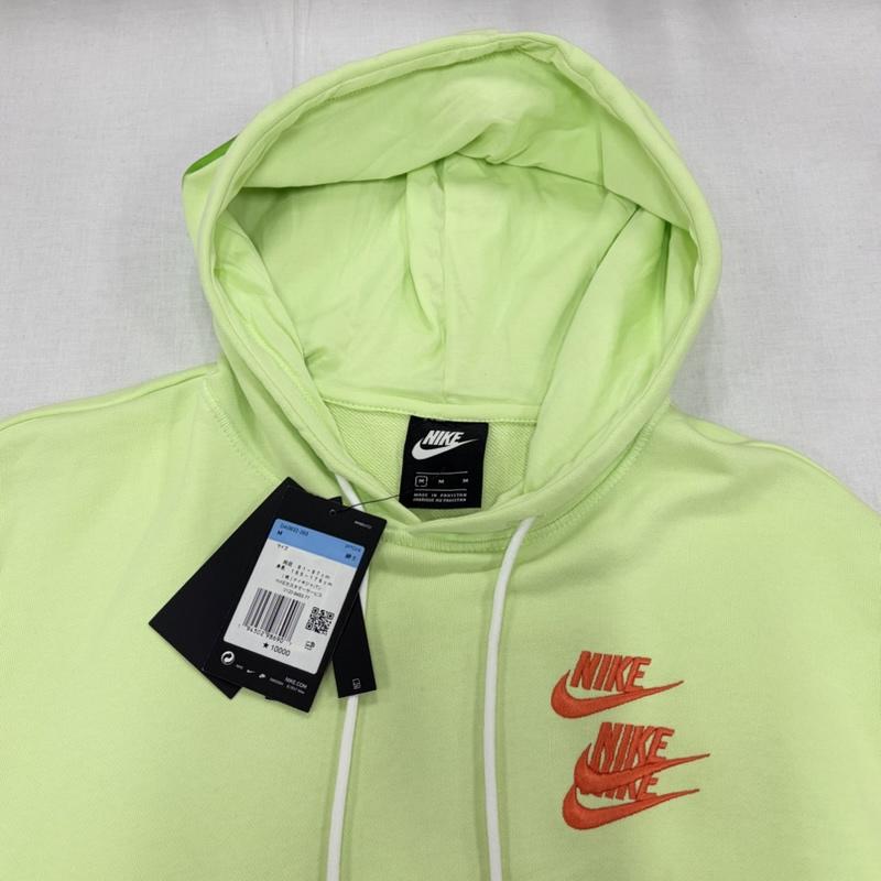 ナイキ NIKE パーカー 長袖 AS M NSW FT CREW HOODIE WTOUR スマイリーマーク ロゴ 刺繍 両面プリント フーディー パーカー DA0932-383 M ロゴ、文字 X プリント X 刺繍 黄緑 / イエローグリーン / X 橙 / オレンジ / orange メンズ USED 古着 中古 50164382