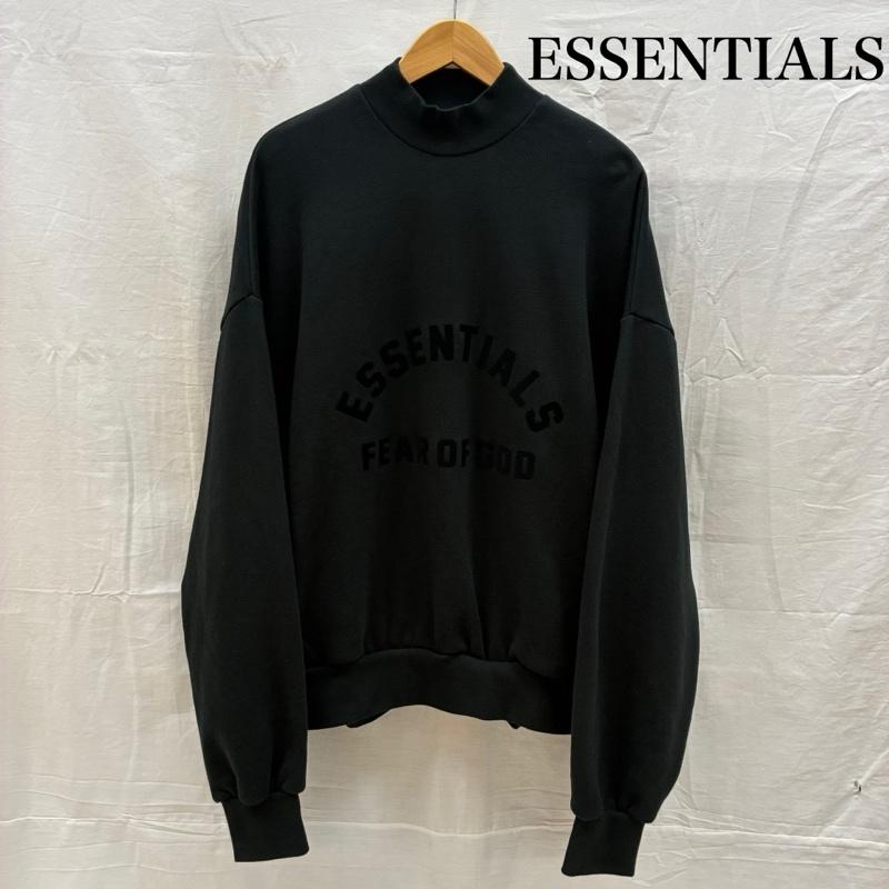 エフオージーエッセンシャルズ FOG ESSENTIALS トレーナー 長袖 FEAR OF GOD シリコン プリント モックネック プルオーバー スウェット トレーナー XS メンズ USED 古着 中古 50164386