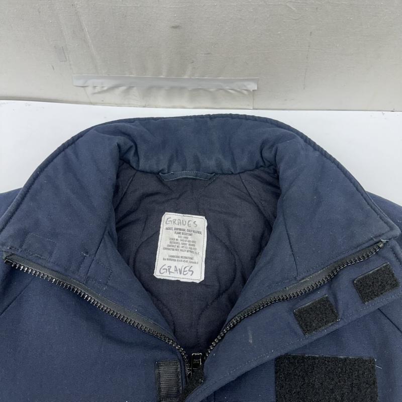 古着 USED ジャケット、上着 ジャンパー、ブルゾン US.NAVY 実物 難燃 アラミド ミリタリー シップボード ジャケット 2014年製 Valley Apparel L 紺 / ネイビー / navy メンズ USED 古着 中古 50164387