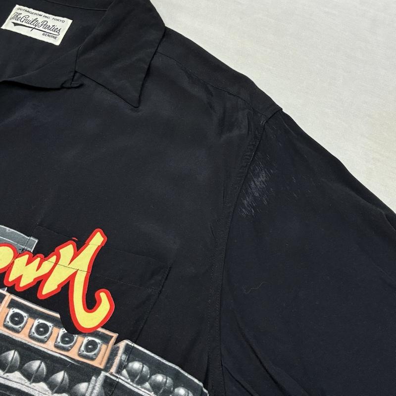 ワコマリア WACKO MARIA シャツ、ブラウス 半袖 22ss Mighty Crown マイティークラウン S/S HAWAIIAN SHIRT オープンカラー アロハシャツ L メンズ USED 古着 中古 50164389