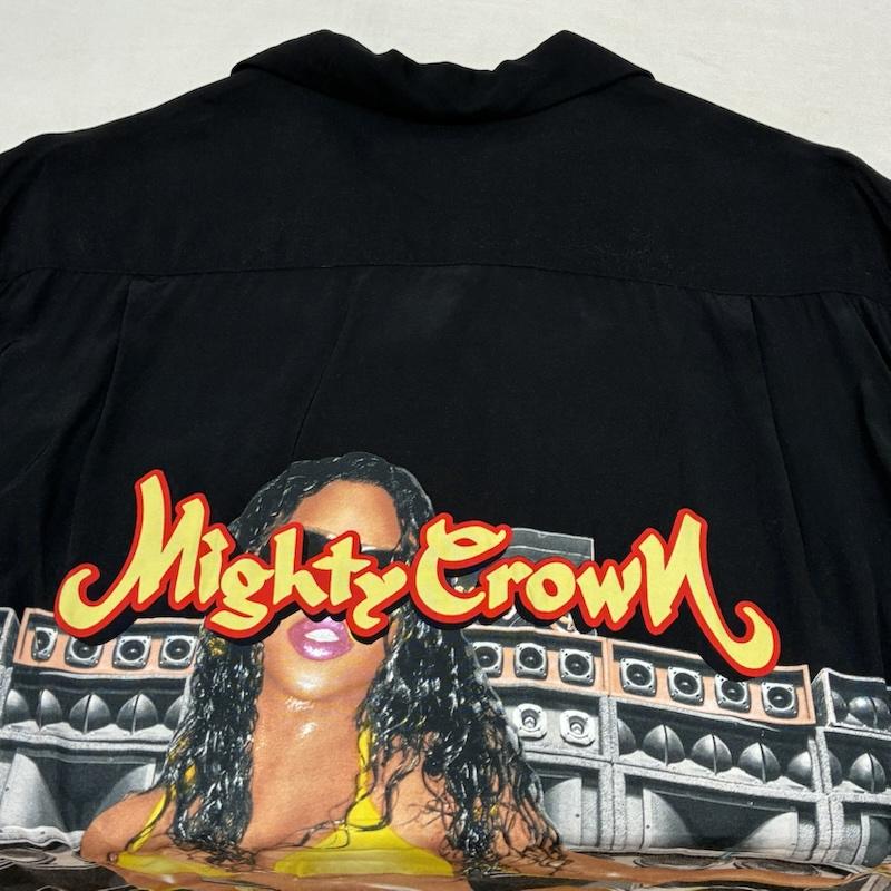 ワコマリア WACKO MARIA シャツ、ブラウス 半袖 22ss Mighty Crown マイティークラウン S/S HAWAIIAN SHIRT オープンカラー アロハシャツ L メンズ USED 古着 中古 50164389