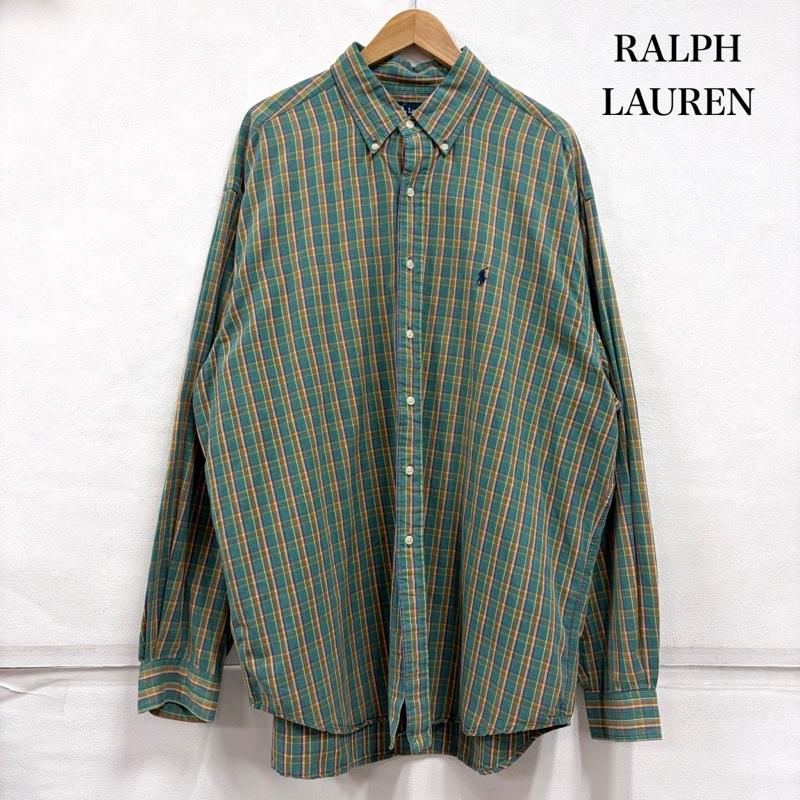 ポロラルフローレン POLO RALPH LAUREN シャツ、ブラウス 長袖 長袖 BLAIRE ボタンダウンシャツ ポニー刺繍 ビッグサイズ XL チェック X ワンポイント X ロゴ、文字 X 刺繍 マルチカラー / マルチカラー / multicolor メンズ USED 古着 中古 50164390