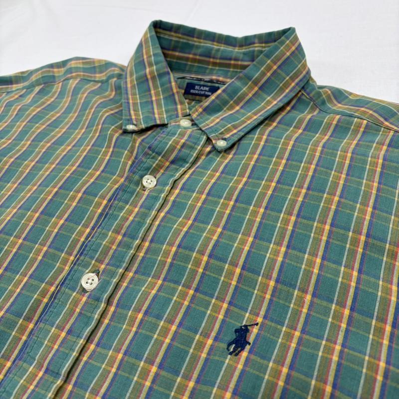 ポロラルフローレン POLO RALPH LAUREN シャツ、ブラウス 長袖 長袖 BLAIRE ボタンダウンシャツ ポニー刺繍 ビッグサイズ XL チェック X ワンポイント X ロゴ、文字 X 刺繍 マルチカラー / マルチカラー / multicolor メンズ USED 古着 中古 50164390