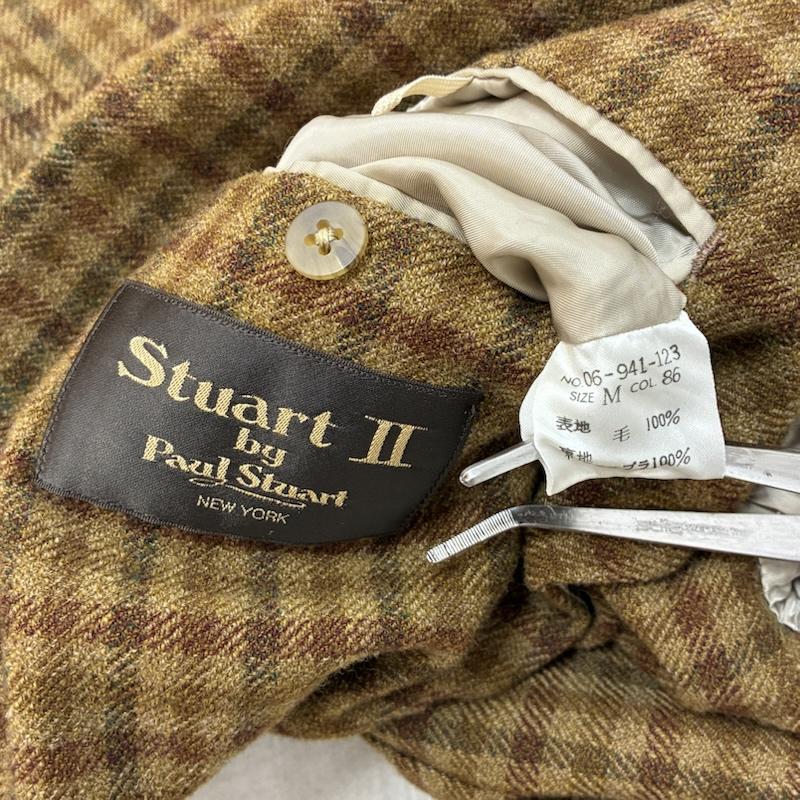 ポールスチュアート PAUL STUART スーツ パンツスーツ ウール チェック 3B テーラード ジャケット M スラックス 48 セットアップ スーツ - メンズ USED 古着 中古 50164391