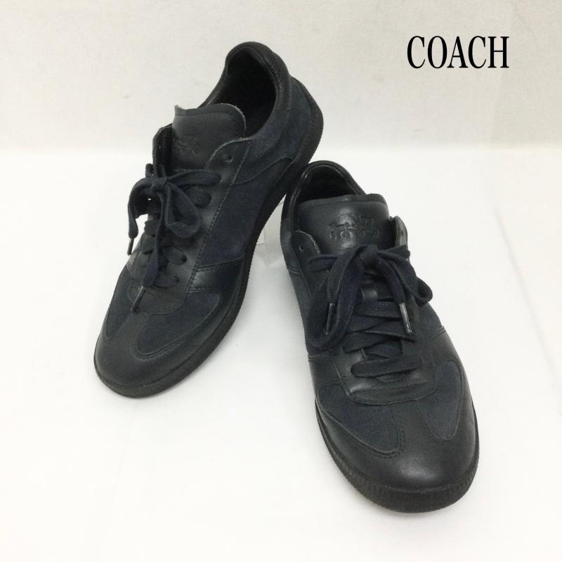 コーチ COACH スニーカー スニーカー コーチ COACH スニーカー スエード レザー G1555 25.5cm 紺 / ネイビー / navy メンズ USED 古着 中古 50164398