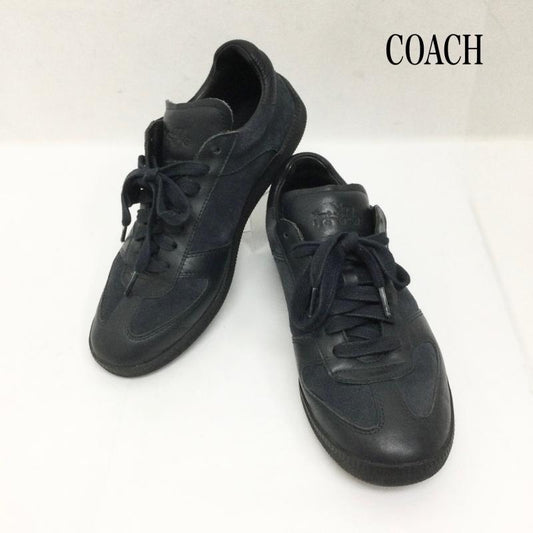 コーチ COACH スニーカー スニーカー コーチ COACH スニーカー スエード レザー G1555 25.5cm 紺 / ネイビー / navy メンズ USED 古着 中古 50164398