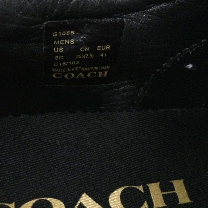 コーチ COACH スニーカー スニーカー コーチ COACH スニーカー スエード レザー G1555 25.5cm 紺 / ネイビー / navy メンズ USED 古着 中古 50164398