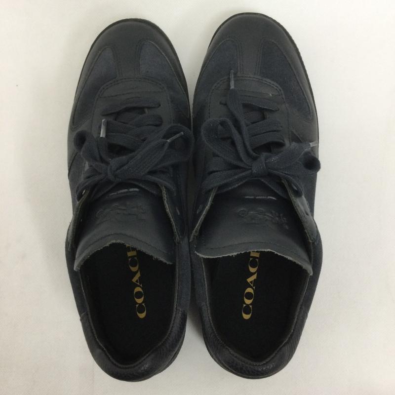 コーチ COACH スニーカー スニーカー コーチ COACH スニーカー スエード レザー G1555 25.5cm 紺 / ネイビー / navy メンズ USED 古着 中古 50164398