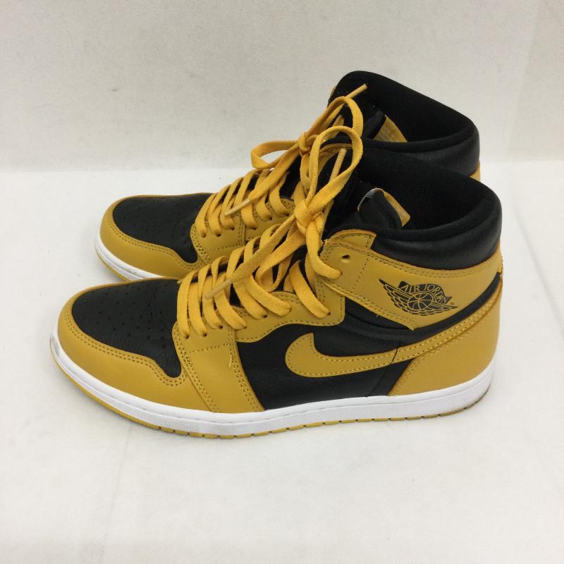 ナイキ NIKE スニーカー スニーカー NIKE AIR JORDAN 1 RETRO HIGH OG　555088-701 27.0cm 黒 / ブラック / black X 黄 / イエロー / yellow メンズ USED 古着 中古 50164413