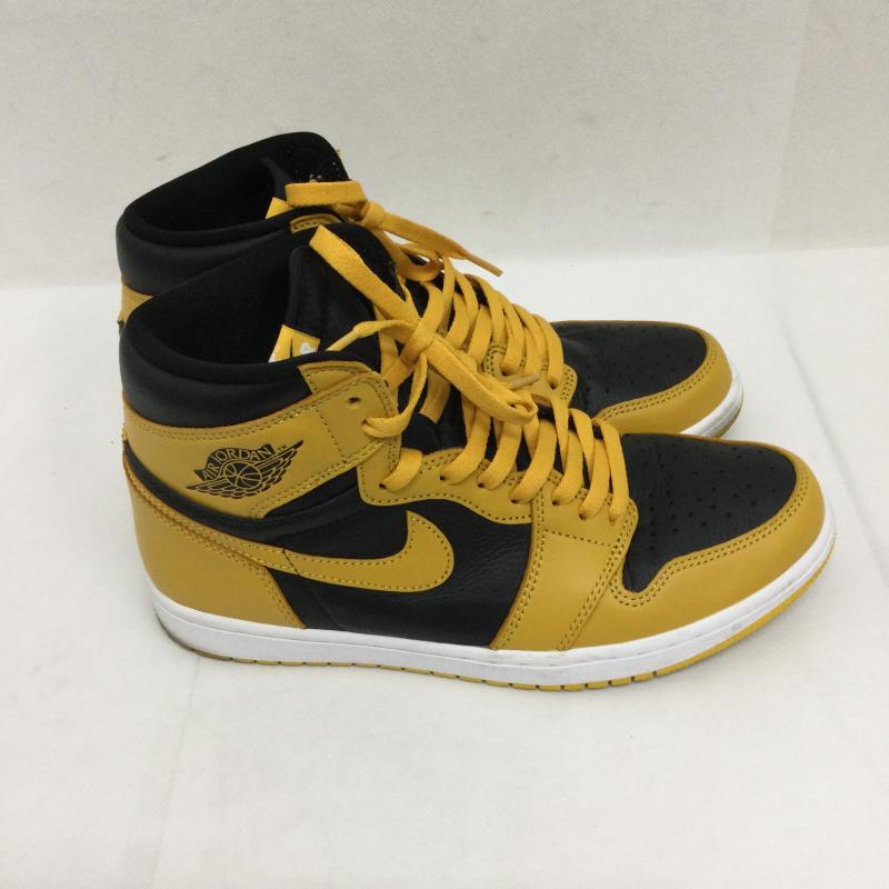ナイキ NIKE スニーカー スニーカー NIKE AIR JORDAN 1 RETRO HIGH OG　555088-701 27.0cm 黒 / ブラック / black X 黄 / イエロー / yellow メンズ USED 古着 中古 50164413