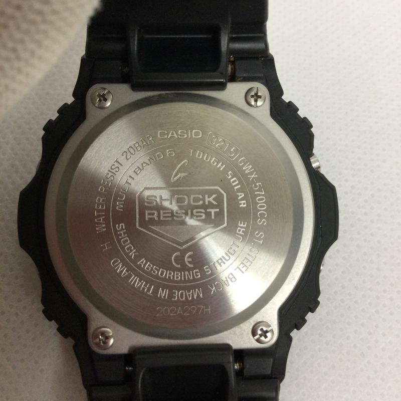 ジーショック G-SHOCK 腕時計 デジタル ジーショック GWX-5700CS G-LIDE Gライド 腕時計 電波ソーラー - 黒 / ブラック / black メンズ USED 古着 中古 50164416
