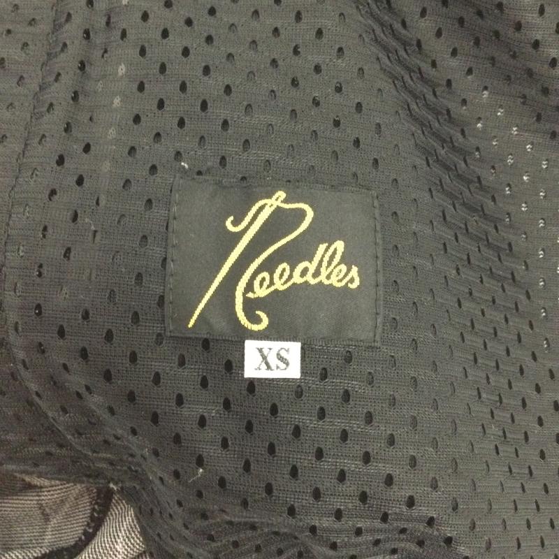 ニードルス Needles パンツ スラックス Needles KP345A トラック パンツ 総柄 XS 黒 ブラック 日本製 ネペンテス メンズ XS 総柄 白 / ホワイト / white X 黒 / ブラック / black メンズ USED 古着 中古 50164419