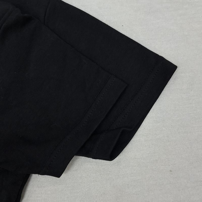 ヴェルサーチジーンズクチュール VERSACE JEANS COUTURE Tシャツ 半袖 イタリア製 ロゴ クルーネック 半袖 Tシャツ - 黒 / ブラック / black レディース USED 古着 中古 50164424