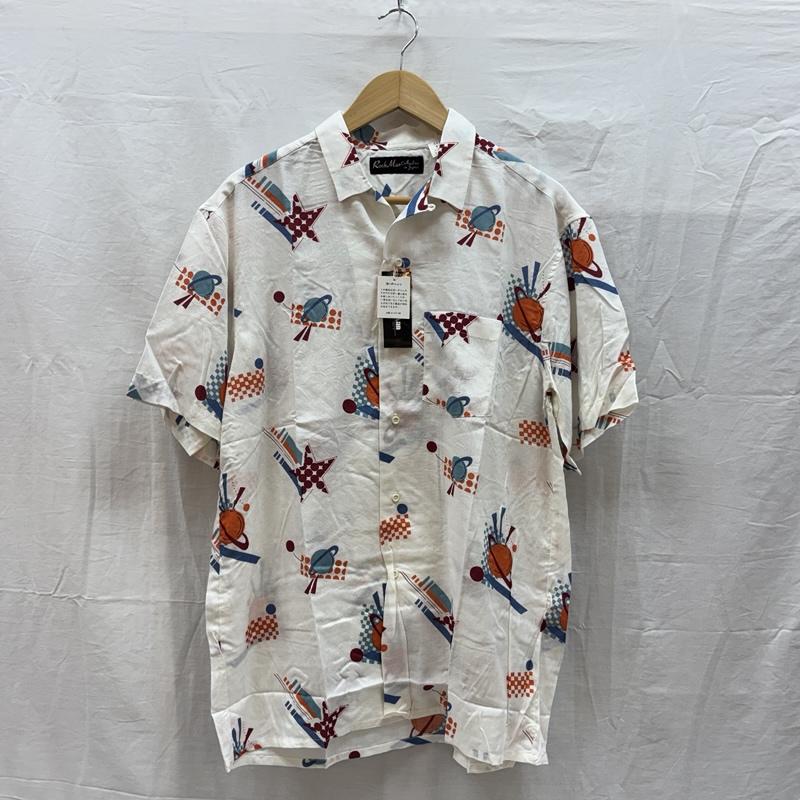 古着 USED シャツ、ブラウス 半袖 Rockman Collection in Japan グラフィック 総柄 オープンカラー 半袖 シャツ C-TK2331 M メンズ USED 古着 中古 50164425