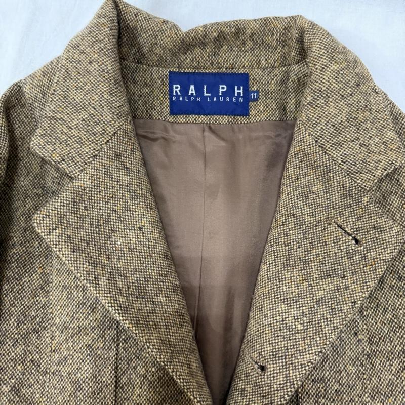 ラルフローレン RALPHLAUREN ジャケット、上着 ジャケット、ブレザー ralph ralphlauren ノーフォークジャケット ツイード ブラウン 11号 インパクト21製 11号 無地 茶 / ブラウン / brown メンズ USED 古着 中古 50164429
