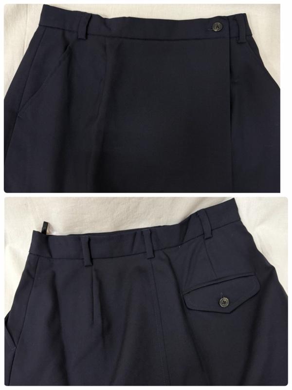 ラルフローレン RALPHLAUREN スーツ パンツスーツ RALPH RALPHLAUREN インパクト21製 シングルスーツ セットアップ スカートスーツ navy 9号 9号 無地 紺 / ネイビー / navy レディース USED 古着 中古 50164430