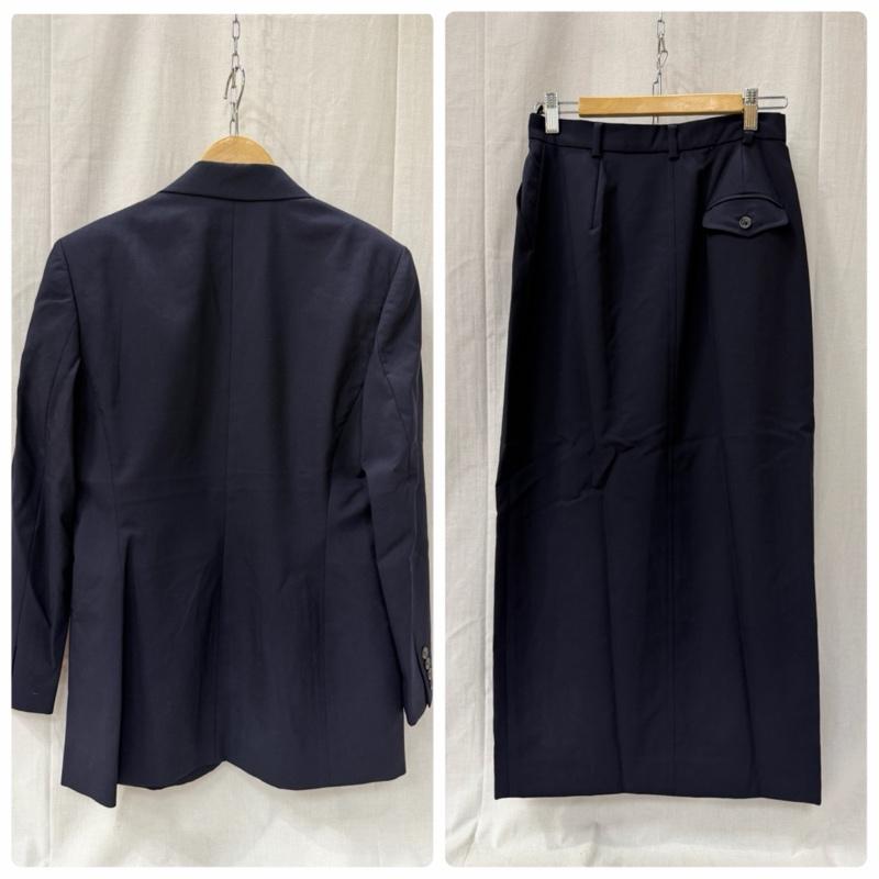 ラルフローレン RALPHLAUREN スーツ パンツスーツ RALPH RALPHLAUREN インパクト21製 シングルスーツ セットアップ スカートスーツ navy 9号 9号 無地 紺 / ネイビー / navy レディース USED 古着 中古 50164430