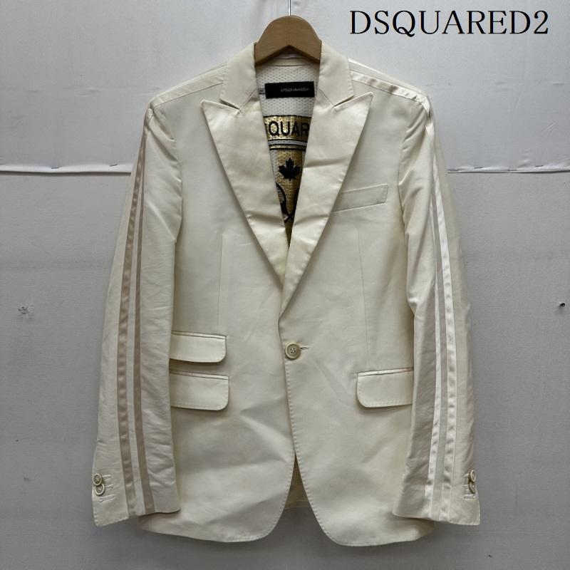 ディースクエアード DSQUARED2 ジャケット、上着 ジャケット、ブレザー ライン スリーブ テーラ－ド ジャケット 44 白 / ホワイト / white メンズ USED 古着 中古 50164432