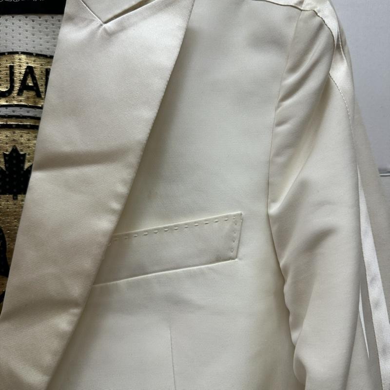 ディースクエアード DSQUARED2 ジャケット、上着 ジャケット、ブレザー ライン スリーブ テーラ－ド ジャケット 44 白 / ホワイト / white メンズ USED 古着 中古 50164432