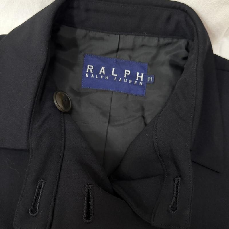 ラルフローレン RALPHLAUREN スーツ スーツ RALPH RALPHLAUREN インパクト21製 ナポレオンジャケット スカートスーツ black ※上下サイズ違い - 無地 黒 / ブラック / black レディース USED 古着 中古 50164433