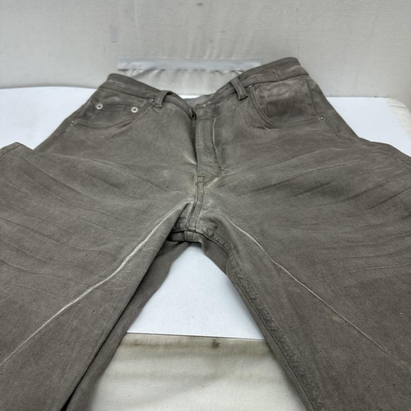 リックオウエンス Rick Owens パンツ デニム、ジーンズ DRKSHDW Foil Geth Jeans フォイル 加工 デニム ワイド パンツ DS02D2305-HSCF 26インチ 灰 / グレー / gray メンズ USED 古着 中古 50164434