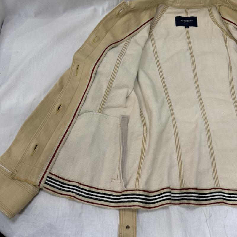 バーバリーロンドン Burberry London ジャケット、上着 ジャケット、ブレザー ウエストマークデニムジャケット ベージュ 40 40 無地 ベージュ / ベージュ / beige レディース USED 古着 中古 50164438