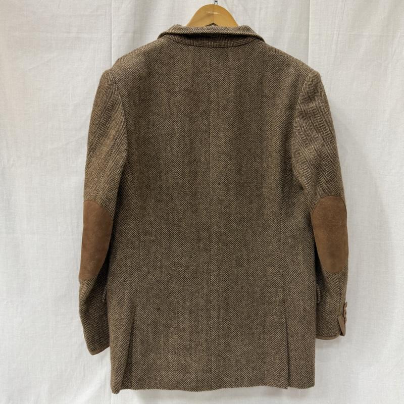ラルフローレン RALPHLAUREN ジャケット、上着 ジャケット、ブレザー RALPHLAUREN COUNTRY ツイード テーラードジャケット エルボーパッチ brown 11号 11号 無地 茶 / ブラウン / brown メンズ USED 古着 中古 50164439
