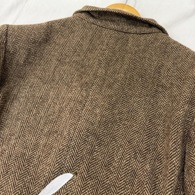ラルフローレン RALPHLAUREN ジャケット、上着 ジャケット、ブレザー RALPHLAUREN COUNTRY ツイード テーラードジャケット エルボーパッチ brown 11号 11号 無地 茶 / ブラウン / brown メンズ USED 古着 中古 50164439