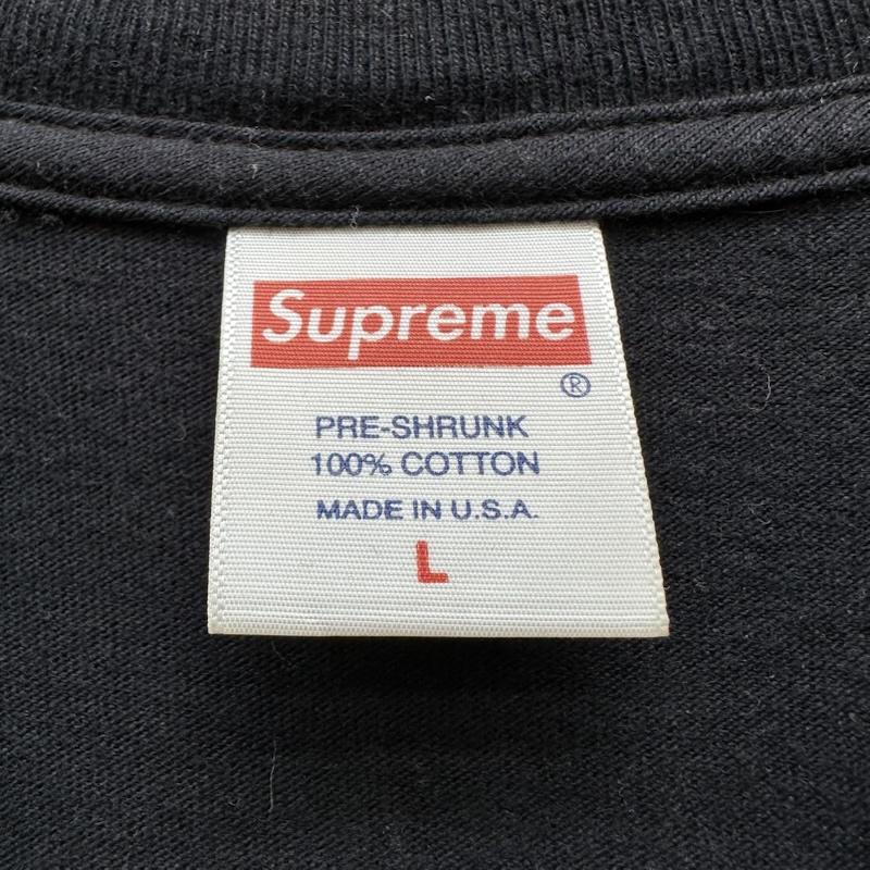シュプリーム Supreme Tシャツ 半袖 USA製 無地 クルーネック Tシャツ L 黒 / ブラック / black メンズ USED 古着 中古 50164444