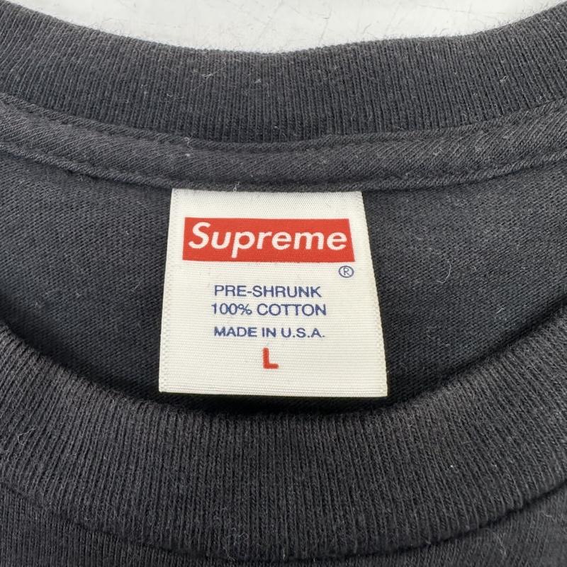 シュプリーム Supreme Tシャツ 半袖 USA製 無地 クルーネック Tシャツ L 黒 / ブラック / black メンズ USED 古着 中古 50164444
