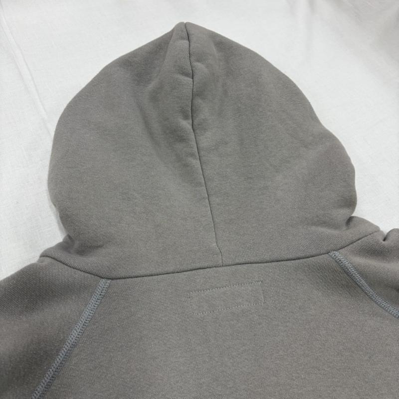 グラフペーパー Graphpaper パーカー 長袖 LOOPWHEELER ループウィラー GU201-70171B HALF ZIP PARKER ハーフジップ パーカー スウェット フーディ 2 無地 灰 / グレー / gray X 白 / ホワイト / white メンズ USED 古着 中古 50164445