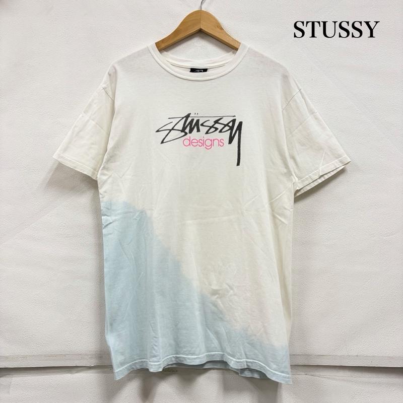 ステューシー STUSSY Tシャツ 半袖 00s OLD オールド 半袖 ロゴ プリント Tシャツ M ロゴ、文字 X プリント 白 / ホワイト / white X 水色 / ライトブルー / X 黒 / ブラック / black X 桃 / ピンク / pink メンズ USED 古着 中古 50164449