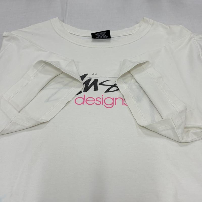 ステューシー STUSSY Tシャツ 半袖 00s OLD オールド 半袖 ロゴ プリント Tシャツ M ロゴ、文字 X プリント 白 / ホワイト / white X 水色 / ライトブルー / X 黒 / ブラック / black X 桃 / ピンク / pink メンズ USED 古着 中古 50164449
