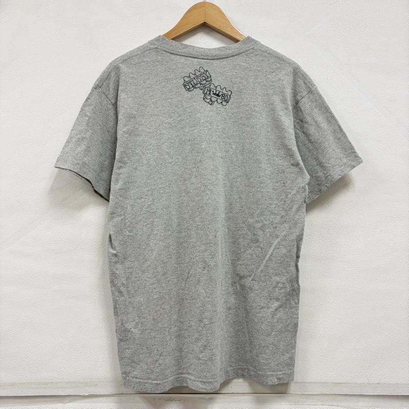 ステューシー STUSSY Tシャツ 半袖 OLD オールド 半袖 ロゴ 両面 グラフィック プリント Tシャツ メキシコ製 自由の女神 M ロゴ、文字 X プリント 灰 / グレー / gray X 黒 / ブラック / black メンズ USED 古着 中古 50164452