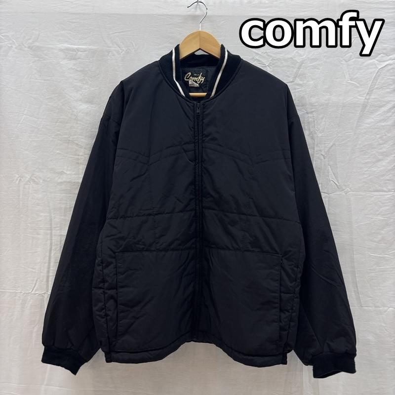 コンフィー comfy ジャケット、上着 ジャンパー、ブルゾン 中綿 ナイロン ジャケット ヨーク スクエア キルティング M 黒 / ブラック / black メンズ USED 古着 中古 50164457