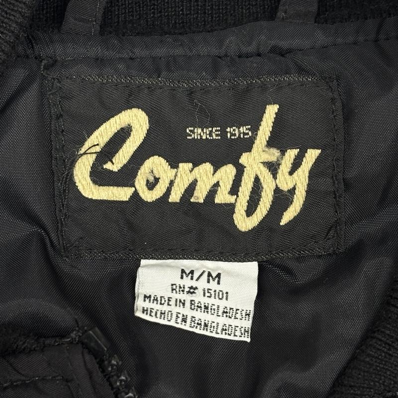 コンフィー comfy ジャケット、上着 ジャンパー、ブルゾン 中綿 ナイロン ジャケット ヨーク スクエア キルティング M 黒 / ブラック / black メンズ USED 古着 中古 50164457