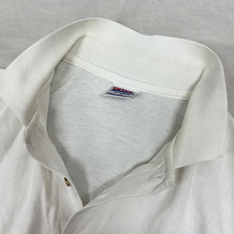 スラッシャー THRASHER ポロシャツ 半袖 anvil アンビル ボディ 半袖 コットン ポロシャツ L 白 / ホワイト / white メンズ USED 古着 中古 50164458