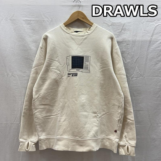 ヴィンテージ VINTAGE トレーナー 長袖 DRAWLS ドロールズ はめ込み前V スウェット トレーナー BLADE STATION L メンズ USED 古着 中古 50164460