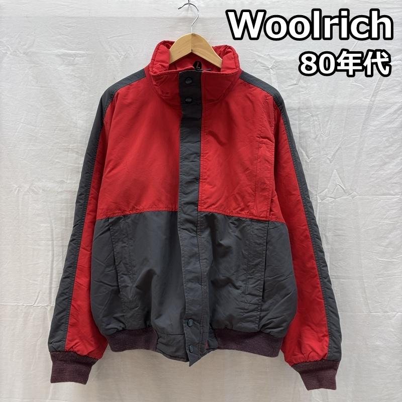 ウールリッチ WOOLRICH ジャケット、上着 ジャンパー、ブルゾン 80年代 ビンテージ USA製 スタンドカラー ナイロン ジャケット 中綿 80s VINTAGE L 灰 / グレー / gray X 赤 / レッド / red メンズ USED 古着 中古 50164462
