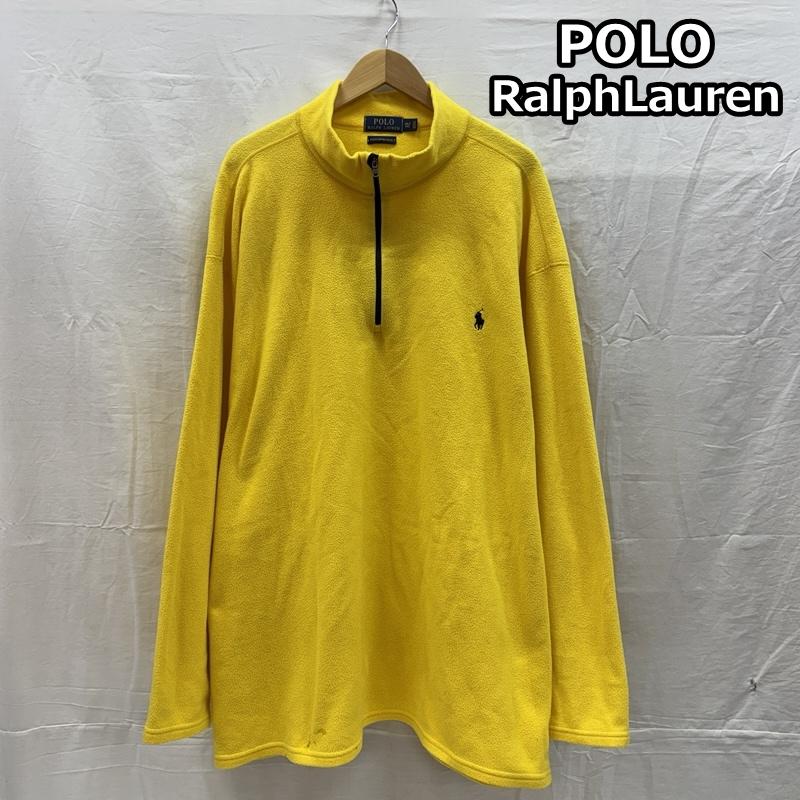 ポロラルフローレン POLO RALPH LAUREN ジャケット、上着 ジャンパー、ブルゾン PERFORMANCE ビッグサイズ ハーフジップ プルオーバー フリース ジャケット - 黄 / イエロー / yellow メンズ USED 古着 中古 50164463