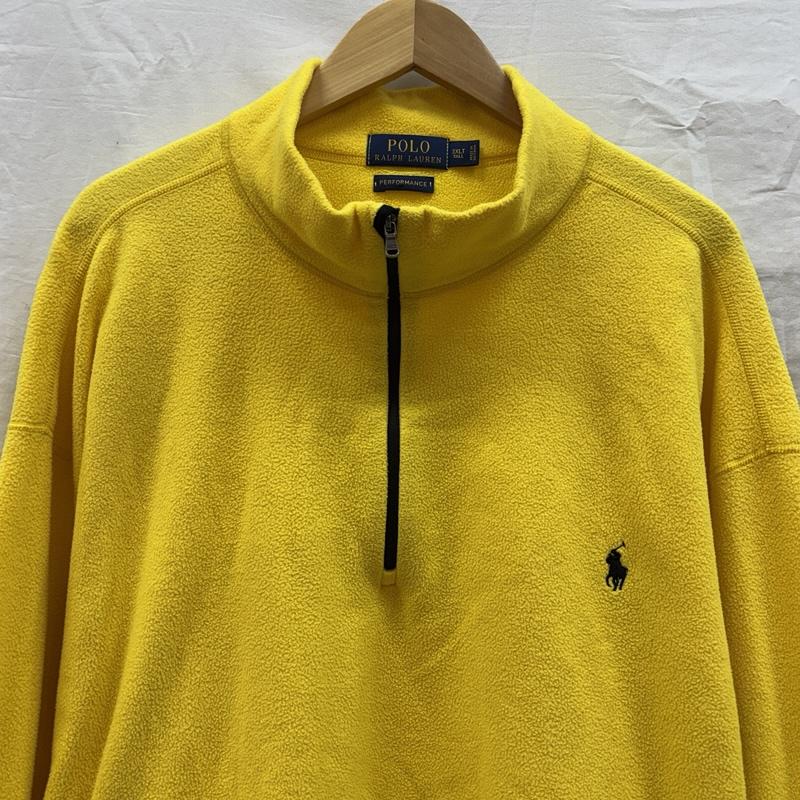 ポロラルフローレン POLO RALPH LAUREN ジャケット、上着 ジャンパー、ブルゾン PERFORMANCE ビッグサイズ ハーフジップ プルオーバー フリース ジャケット - 黄 / イエロー / yellow メンズ USED 古着 中古 50164463