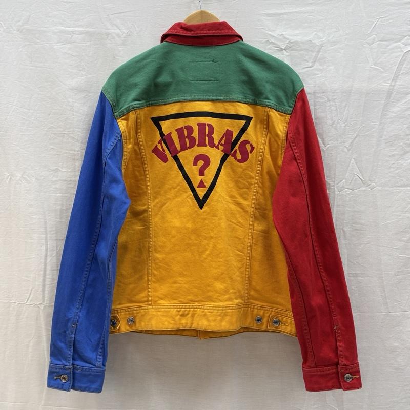 ゲス Guess ジャケット、上着 ジャンパー、ブルゾン J.Balvin クレイジーパターン トラッカー ジャケット ストレッチ M メンズ USED 古着 中古 50164464